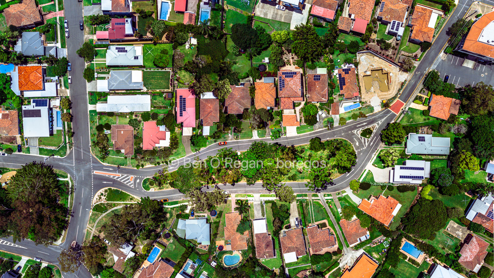 Aerial photo - Kanumbra St, Coorparoo, Brisbane